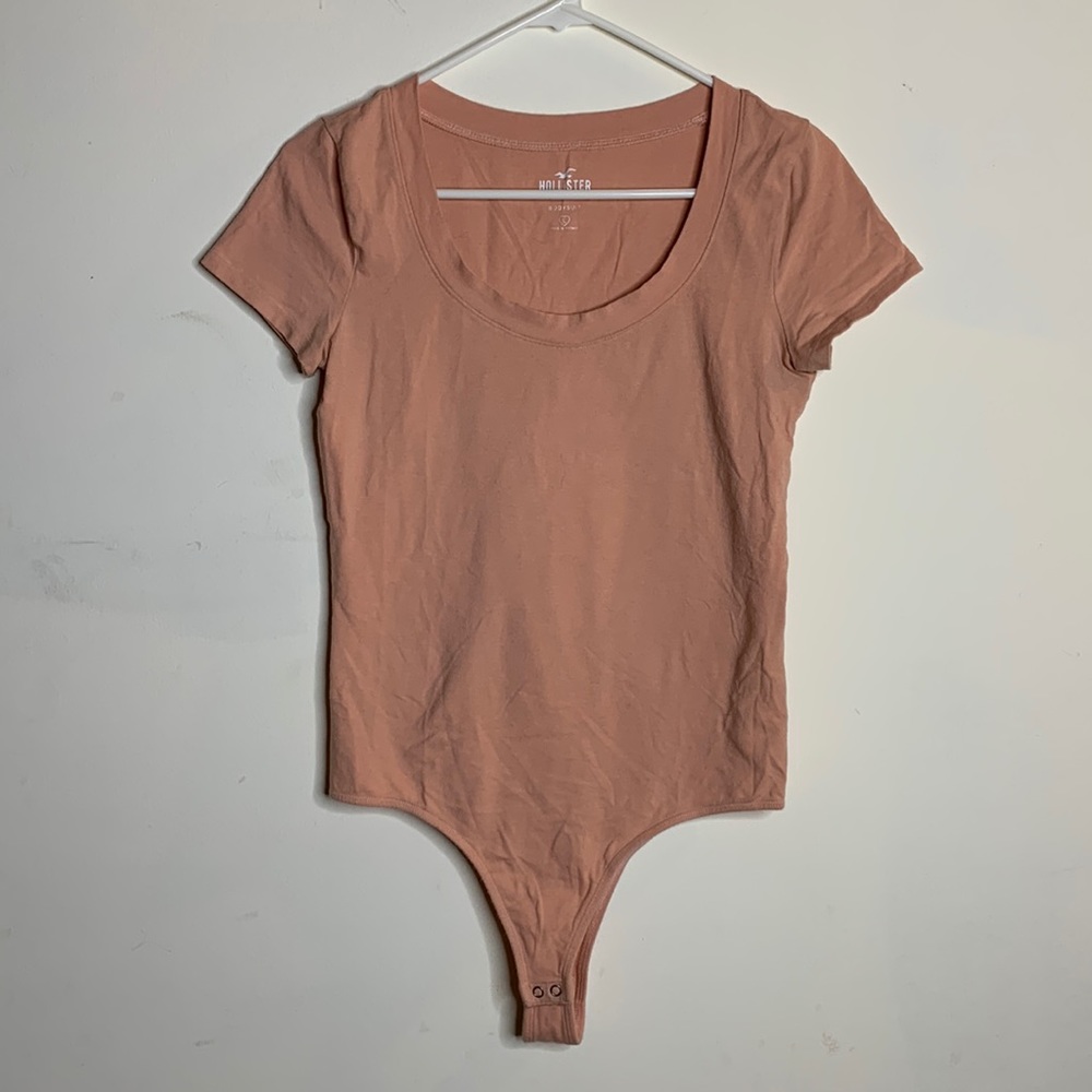 Hollister Pink Peach Bodysuit L